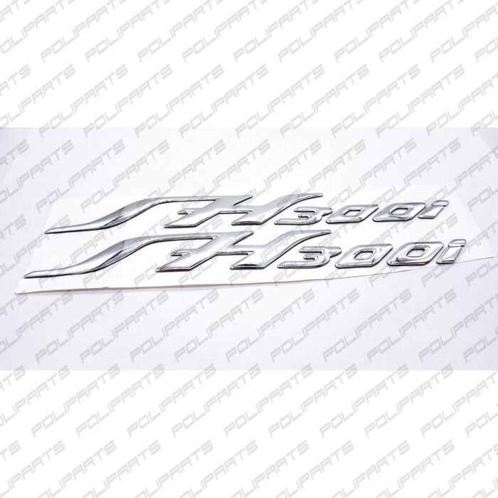 Motorcycle Stickers Pair Stickers Decorative Emblem in 3D Resin SH300i Writing Set of 2 pieces - Image 2