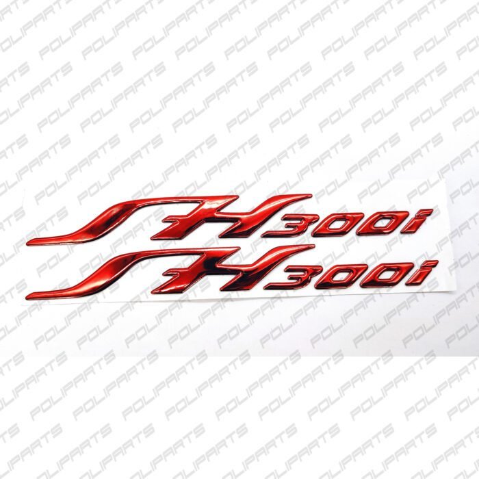 Motorcycle Stickers Pair Stickers Decorative Emblem in 3D Resin SH300i Writing Set of 2 pieces - Image 3