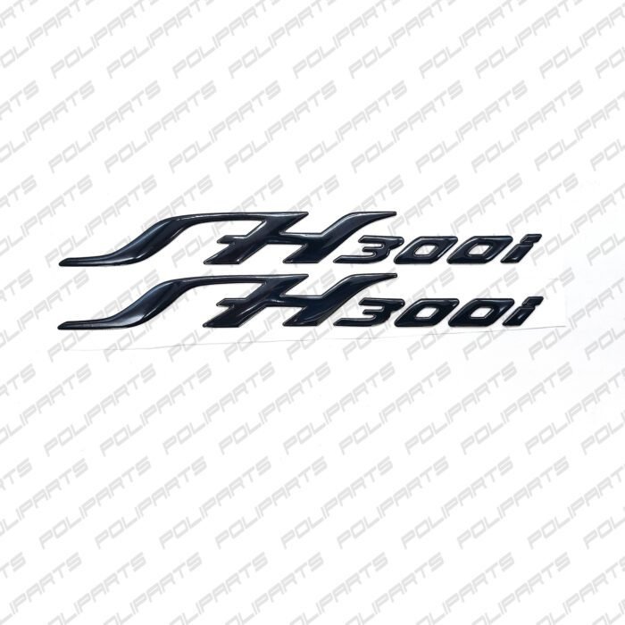 Motorcycle Stickers Pair Stickers Decorative Emblem in 3D Resin SH300i Writing Set of 2 pieces - Image 4