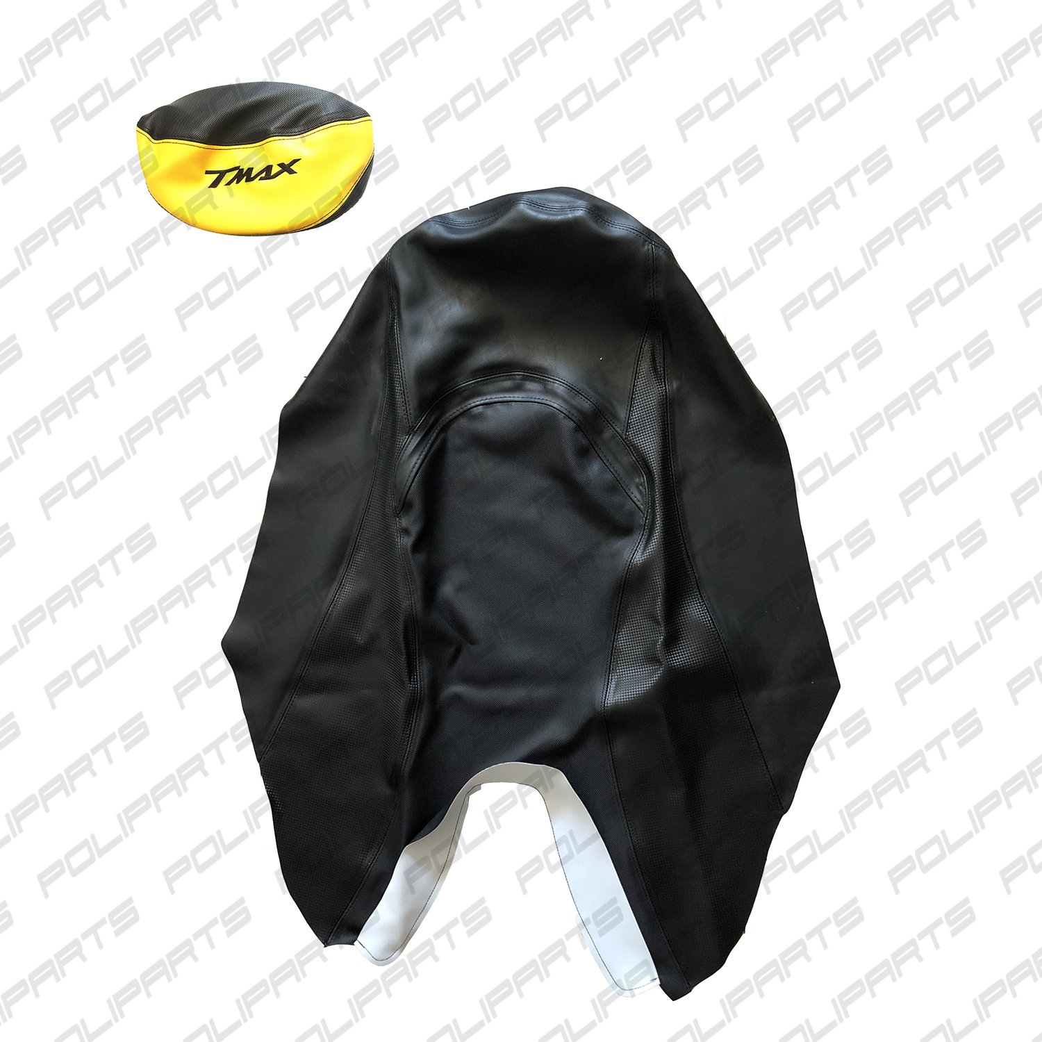 coprisella tmax 2001 2007 giallo (2) Black Seat Cover with Various Color Pad for Yamaha T-MAX TMAX 500 Year 2001 to 2007 - Image 7