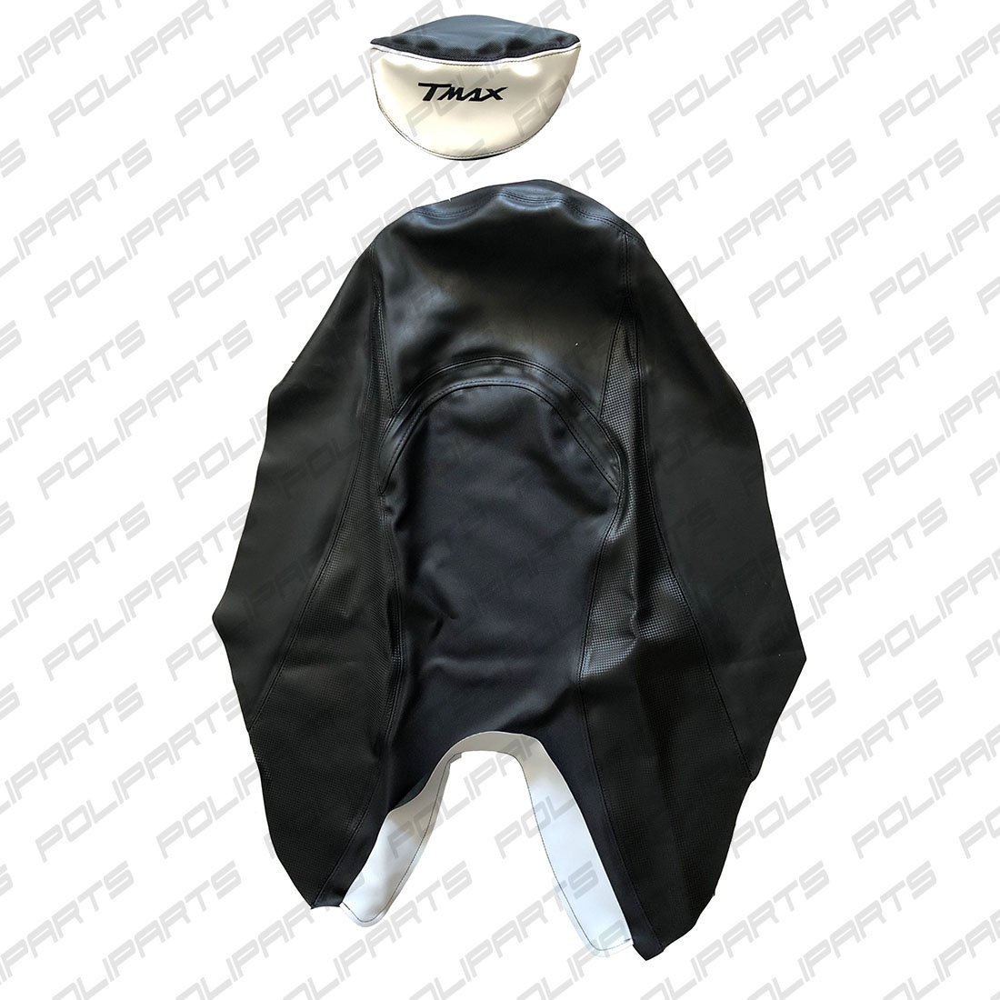 coprisella tmax 2001 bianco Black Seat Cover with Various Color Pad for Yamaha T-MAX TMAX 500 Year 2001 to 2007 - Image 9