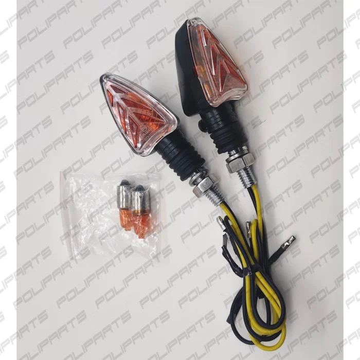 Pair of Universal Short Stem Arrow Indicators Approved for Motorcycles and Scooters - Image 4