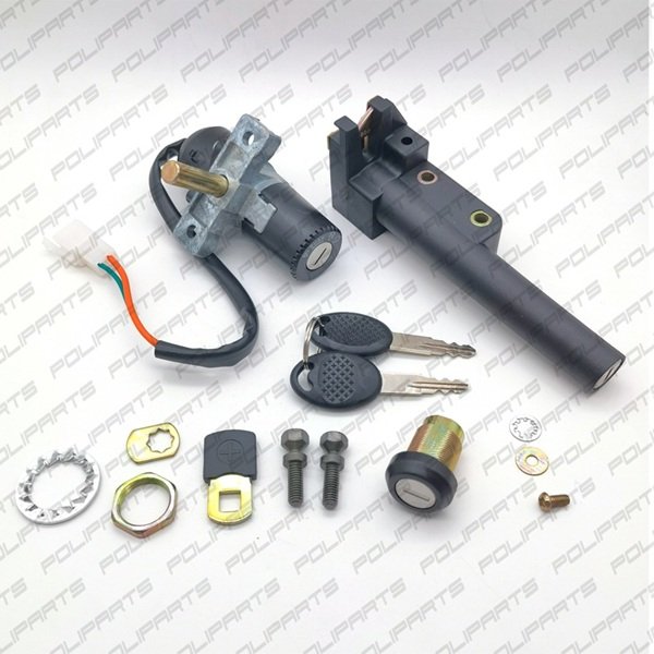 kit serrature completo APRILIA SR H2O DITECH E CARBURATORE 50 2000-2004 Kit Serrature Completo Blocchetto Chiavi Avviamento per Aprilia SR 50cc Vari Modelli Aprilia R.O. 8202218 / 8202386 - immagine 7