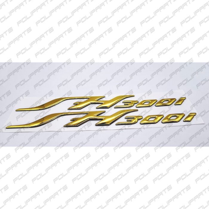 Motorcycle Stickers Pair Stickers Decorative Emblem in 3D Resin SH300i Writing Set of 2 pieces - Image 5