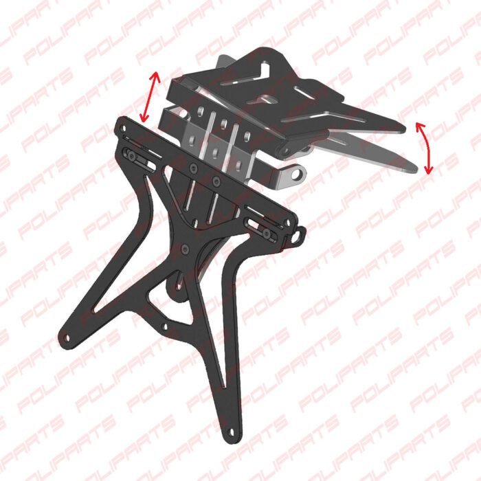 Struttura in alluminio tagliato a laser con finitura nera opac